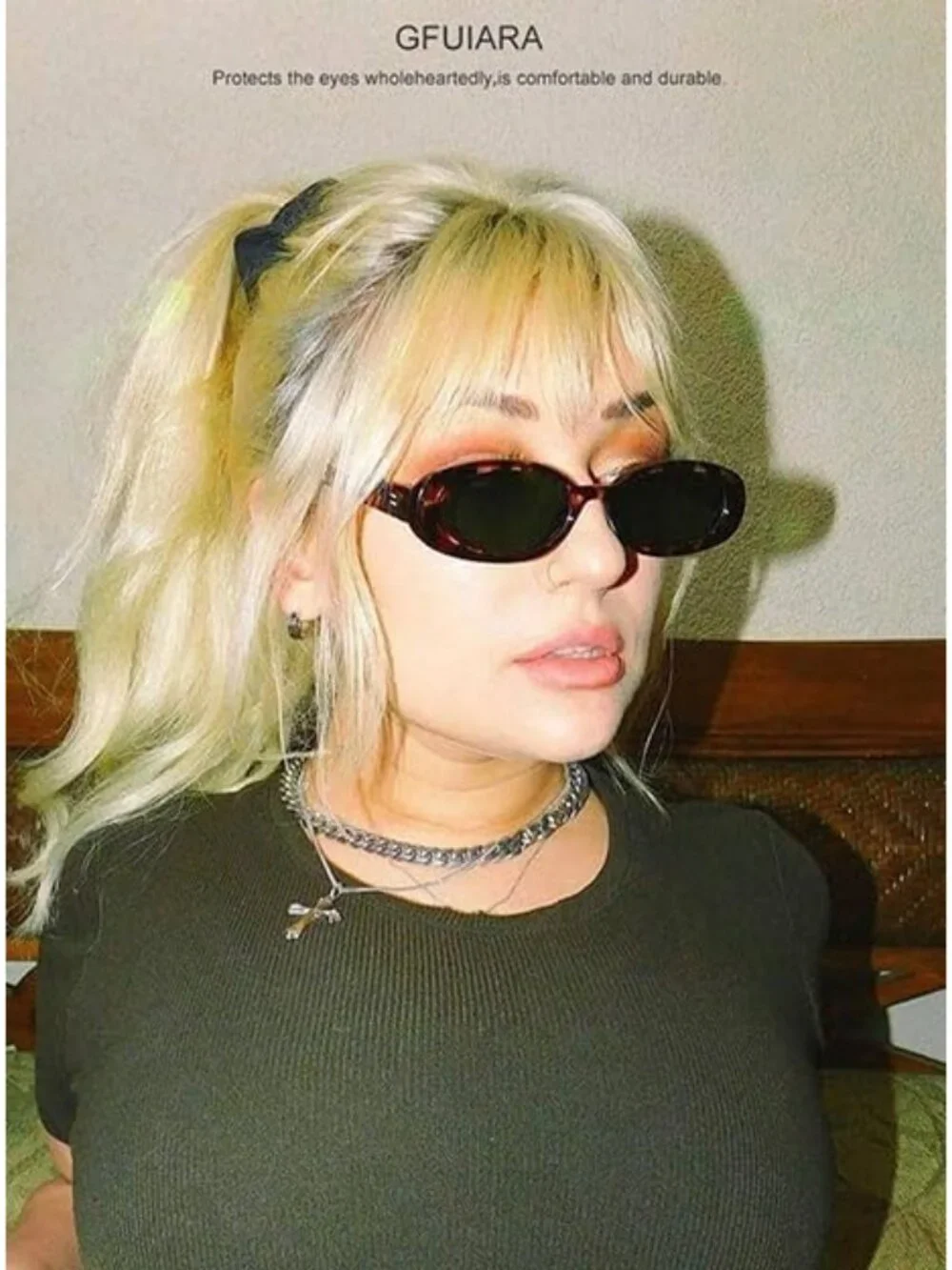 Lightweight 90s Style Oval Sunglasses - Full UV Protection - 3 Stylish Colors